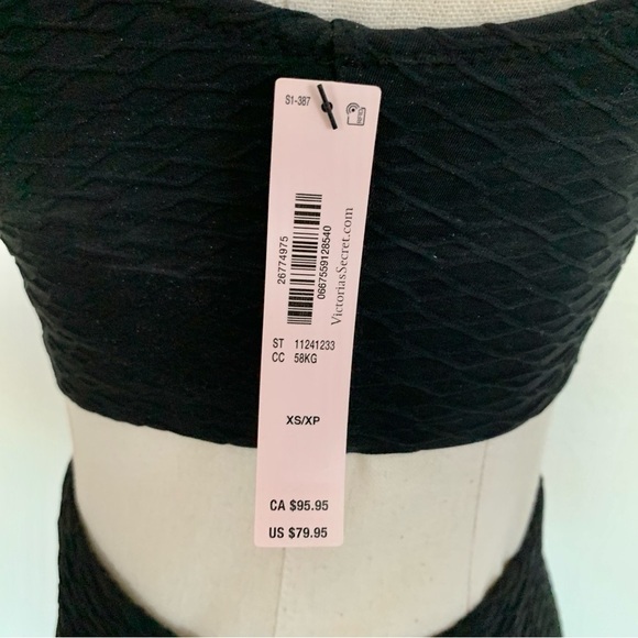 Victoria’s Secret Black Textured Cut-Out Swim Dress - Picture 13 of 13